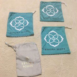 Bundle of 4 Kendra Scott jewelry bags
